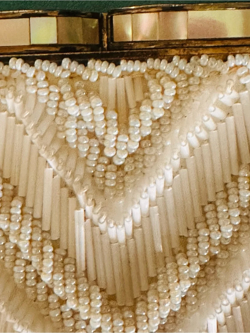 Vintage 1950s mid-century beaded evening purse